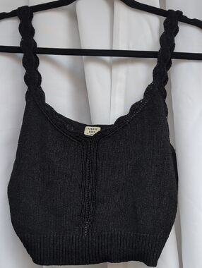 Black Knit Sunday Best Top